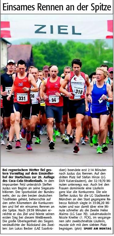 Einsames Rennen an der Spitze